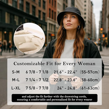 Ponytail Packable Bucket Hats