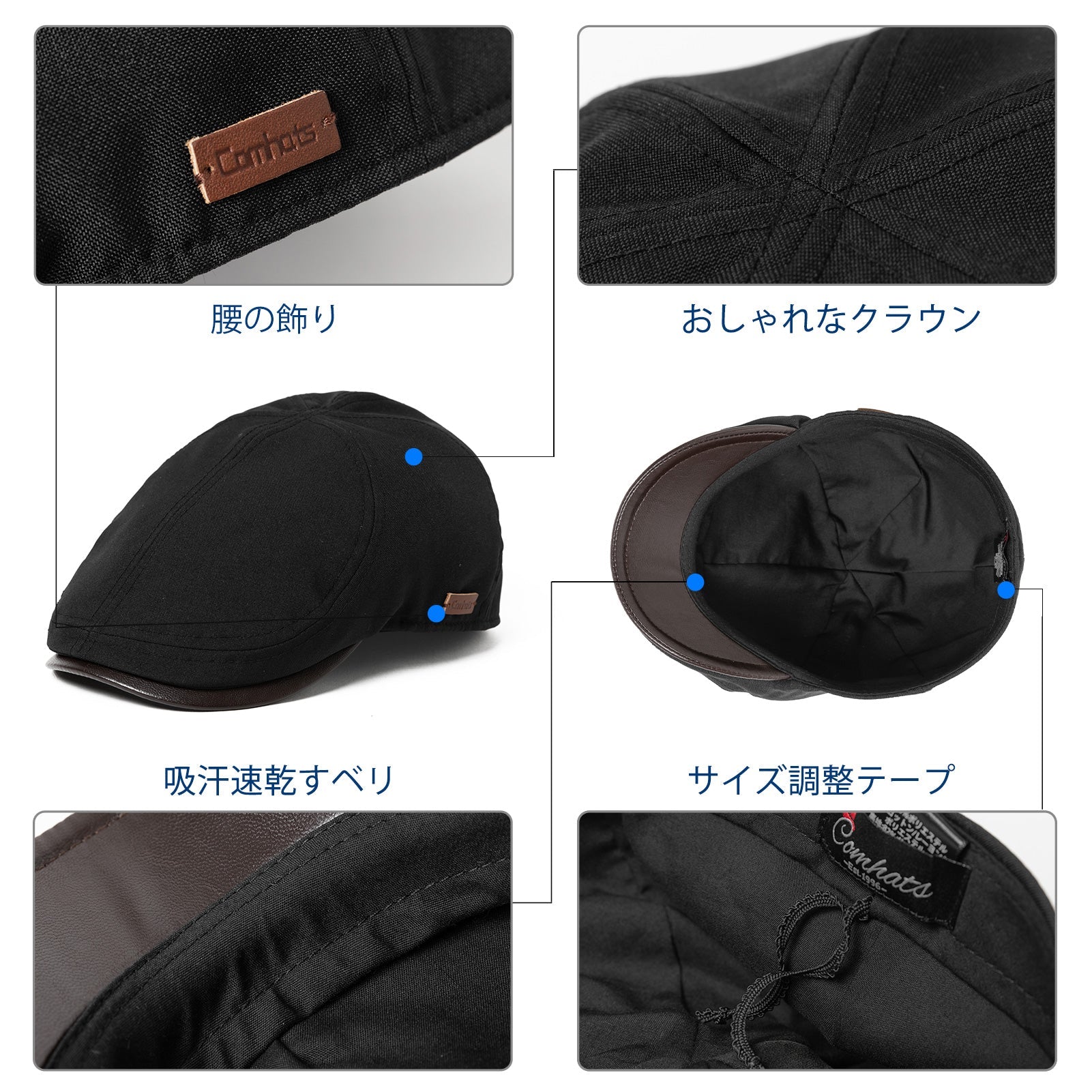 Waterproof Newsboy Cap for Men M/L/XL/XXL/3XL TOP-EX