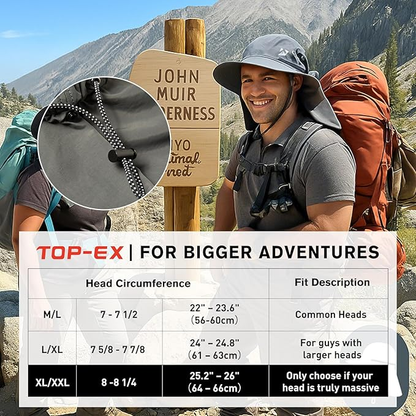 Caspian Waterproof Neck Flap Sun Hat