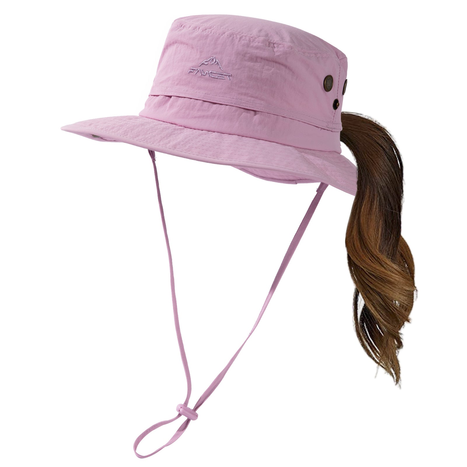 TOP-EX UPF 50+ Women’s Sun Hat – Wide Brim, Waterproof, Foldable, with Ponytail Hole TOP-EX