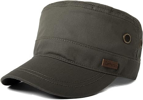 TOP-EX L/XL/XXL Mens Cotton Military Army Hat - UPF Protection Cadet Cap Comfort