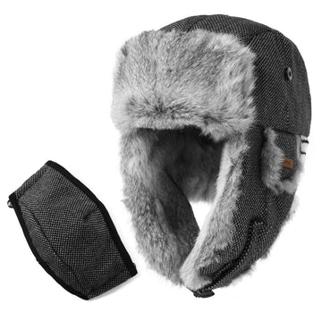 TOP-EX L Mens Winter Hats Earflap Hats Ushanka Hats