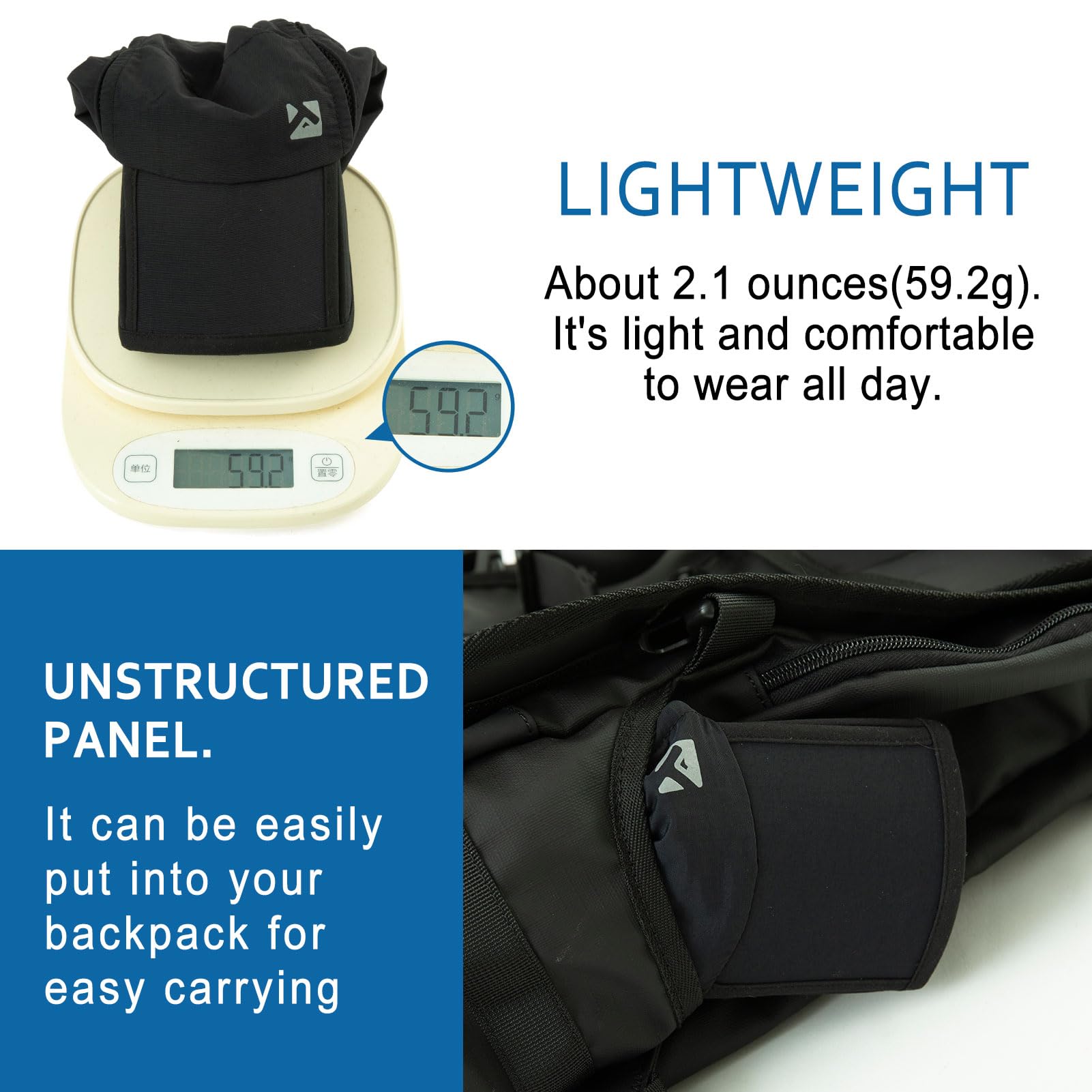 TOP-EX Oversized XL XXL Quick Dry Running Golf Cap for Men Foldable Brim TOP-EX