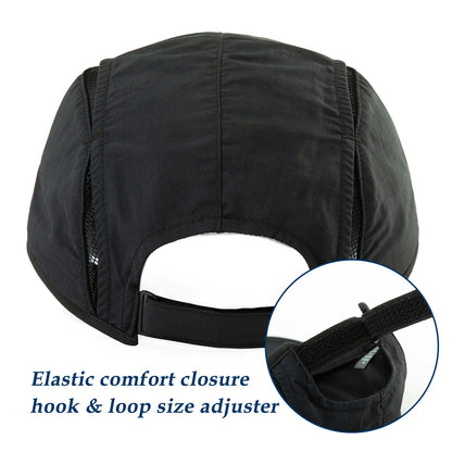 TOP-EX Oversized XL XXL Quick Dry Running Golf Cap for Men Foldable Brim