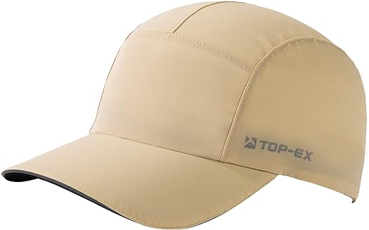 5-Panel Water-Resistant Baseball Performance Cap M/L/XL/XXL TOP-EX