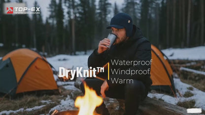 DryKnit™ Waterproof Merino Wool Beanie with Ear Flaps – Fleece Lined Winter Hat with Brim