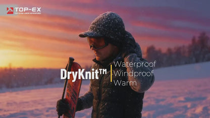 DryKnit™ Waterproof Merino Wool Beanie with Brim – Fleece Lined Winter Hat for Large Heads