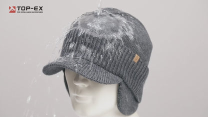 DryKnit™ x Polartec® | Waterproof Earflap Beanie Merino Wool