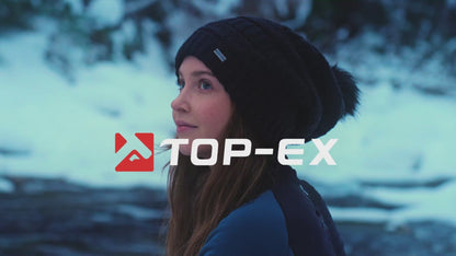 100% Merino Wool Slouchy Pom Beanie – Satin or Fleece Lined for Warmth & Comfort