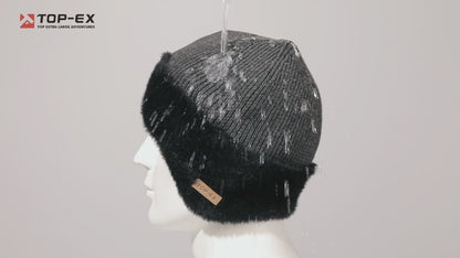 DryKnit™ Waterproof Merino Wool Beanie with Ear Flaps – Fleece Lined Winter Hat