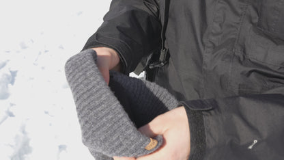 DryKnit™ Waterproof Merino Wool Beanie – Fleece Lined Warm Winter Hat for Large Heads