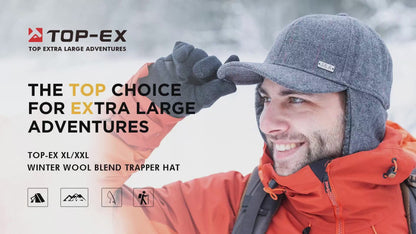 Wool Fleece Earflap Baseball Cap – Warm Winter Hat