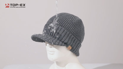 DryKnit™ Waterproof Merino Wool Beanie – Polartec® Fleece Lined Winter Hat