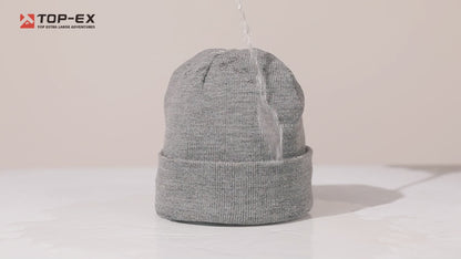 Noah WeatherGuard Waterproof Beanie – Fleece Lined Warm Winter Hat for Large Heads