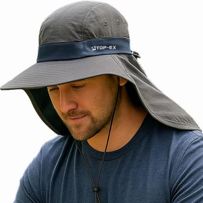 UvCoolix™ Sun Hat with Neck Flap UPF 50+ Wide Brim