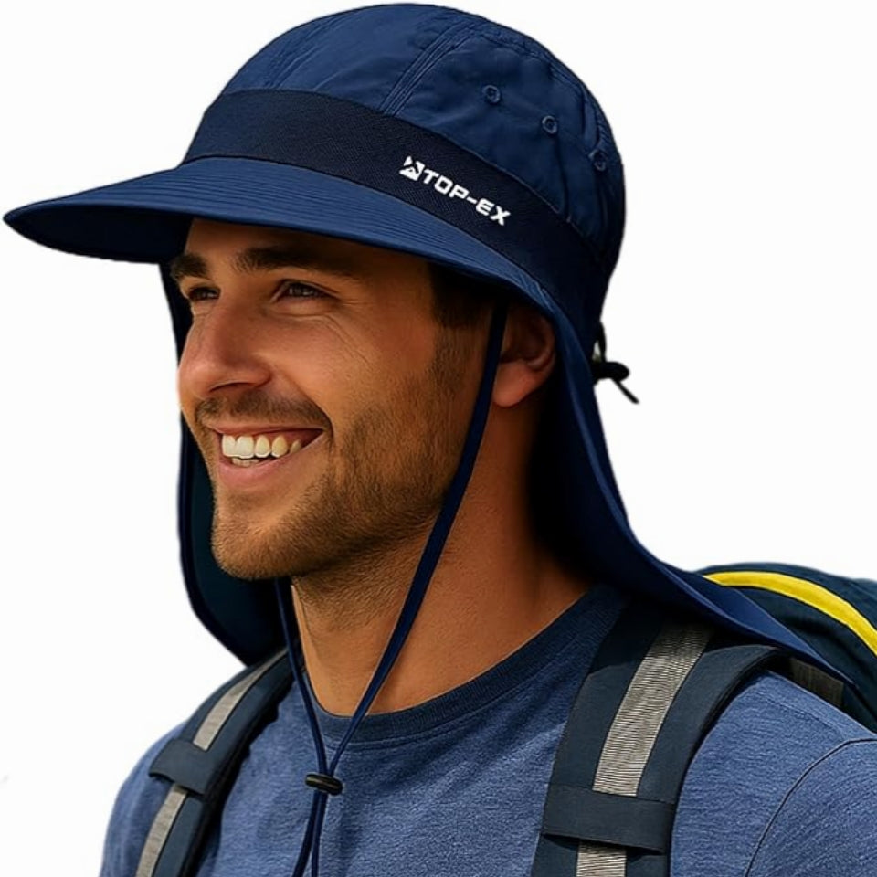 UvCoolix™ Sun Hat with Neck Flap UPF 50+ Wide Brim