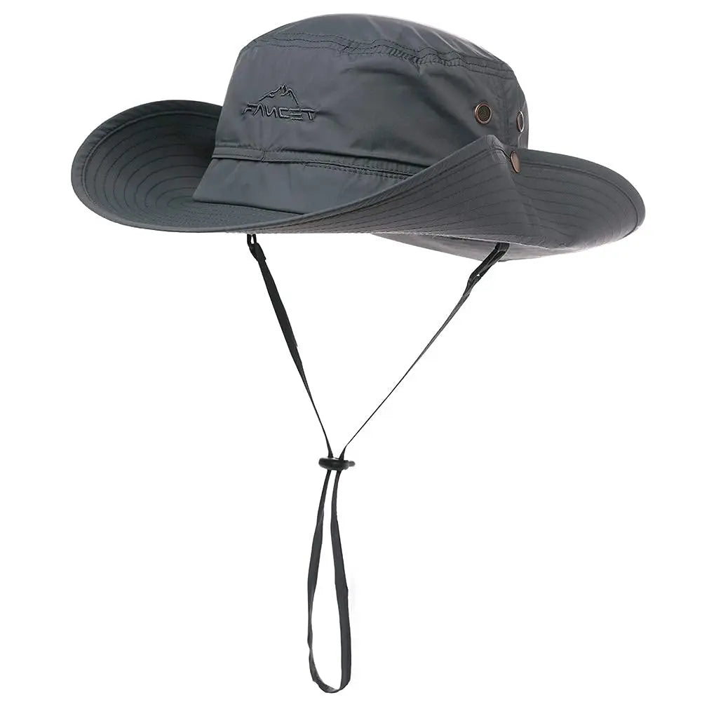 Oversize XL XXL Wide Brim Waterproof UPF 50+ Travel Fishing Hat TOP-EX